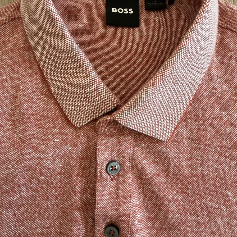 Hugo Boss Men's Polo in Red and White